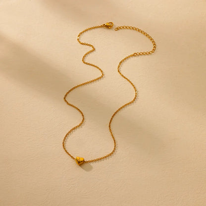 Initial Heart Necklaces For Women Gold Color Stainless Steel Engraved A-Z Letter Heart Necklace Wedding Bridesmaid Jewelry Gift